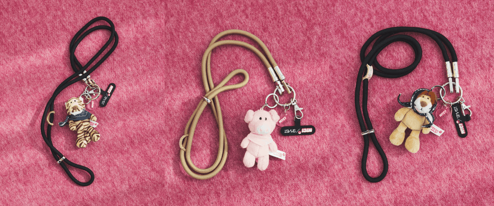 NICI × SMAST バンダナ ぬいぐるみ モバイルストラップ その他/NICI x SMAST GLITTER STRAPバンダナ ぬいぐるみ